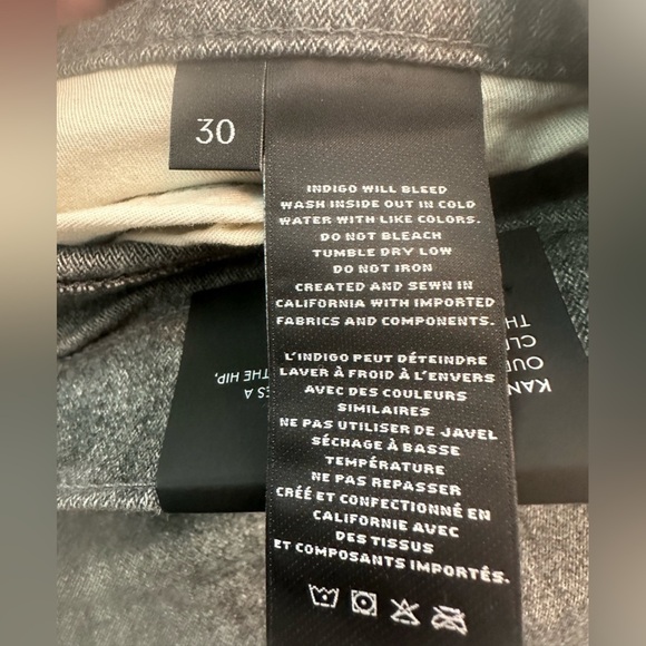 J Brand Kane Stretch Straight Fit Orbital Melange Gray Size 30 NWT - Picture 9 of 15
